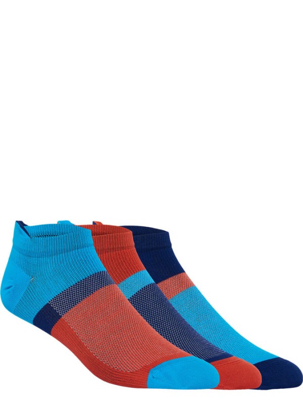 Asics nogavice 3PPK color block ankle socks