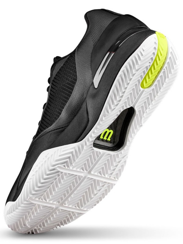 Tenis copati Wilson Rush Tour 5 Clay Black safety yellow