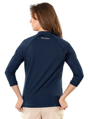 Tecnifibre ženska majica Thermo zip Pro s 3/4 rokavi